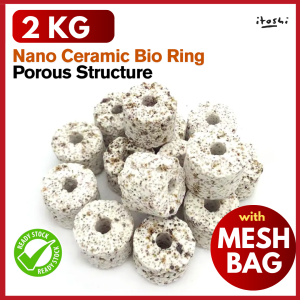 Premium Nano Bio Ring 2kg Aquarium Ring Media Filter Bacteria Growth Ring
