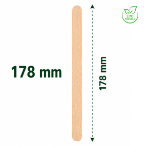 10 Packs - 178mm Disposable Wooden Coffee Stirrers 10000pcs Eco-Friendly Natural Wood
