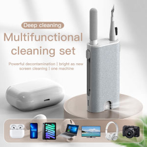 Cleaning Kit Set 5 in 1 Sikat Pembersih Layar Komputer / Hp / Earphone Multifungsi Portable AH069 - KMS