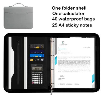 File Organizer Folder Leather Waterproof Document Organizer Long Size Seamans File Folder Document