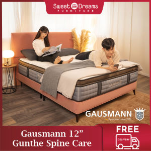 GAUSMANN GUNTHE 12" SPINAL COMFORT CARE NATURAL LATEX COOLING MATTRESS