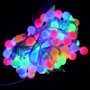 DR Lampu Tumblr Bulat Bola Anggur Lampu Pohon Natal Tumbler Model Bulat LED -+ 43 Pcs