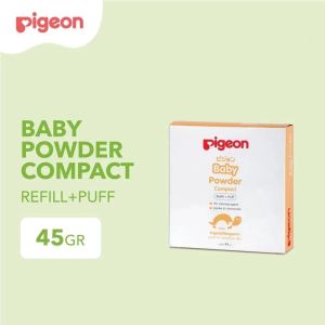 Pigeon Bedak Padat Bayi - Baby Compact Powder Cake Chamomile Refill | Paraben Free Aman Untuk Bayi