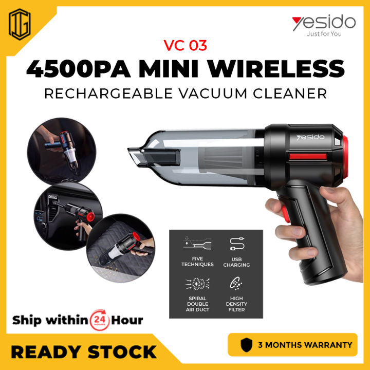 Yesido Vc03 Battery Powered Car Vacuum Cleaner YESIDO VC03 4500PA