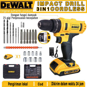 DEWALT 68V Bor Listrik Bor Bor Bor Tangan 2 Baterai dan1 Pengisi daya set bor listrik rumah tangga