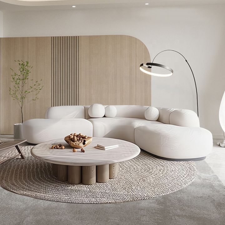 Modern Curved Sofa Set Furniture Fabric