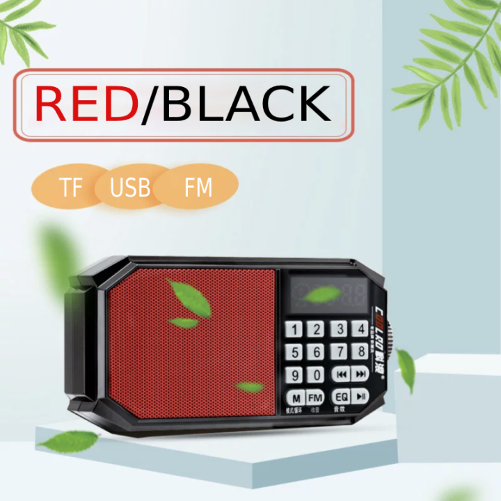 Mini Portable Bluetooth FM Radio Handheld Digital USB TF MP3 Senior ...