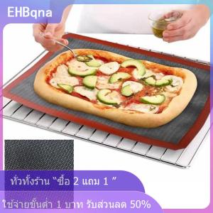 [COD] EHBqna KITCHEN แผ่นรองอบซิลิโคนแบบนอนสติก1ชิ้นแผ่นรองอบเค้กแบบนำกลับมาใช้ใหม่ได้