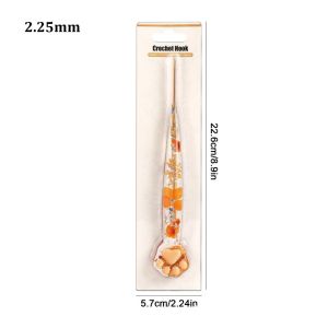 OKKFINE Cat Paw Crochet Hook Macaron Style Flower Pattern Yarn Crochet 2.0-6.0mm Knitting Tool Yarn Crocheting