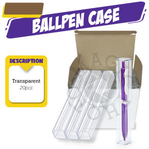Magic photo Clear Transparent Acrylic Ballpen Case Single Ball Pen Case for Giveaways