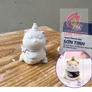 Tô Tượng Thạch Cao Mèo Hoàng Cung Mini (Không kèm màu vẽ)