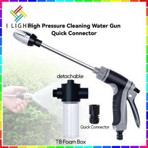 (Fast&COD)High Pressure Cleaning Water Gun T8 Foam Box Car Wash Sprayer With Quick Connector