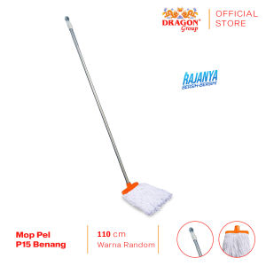 DRAGON Mop Pel P15 Benang Alat Pel Lantai 110 cm Pembersih Lantai Cleaning Mop Serbaguna MP277 Warna Random