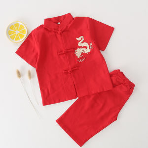 Boys Chinese Style Tang Suit/Kids Hanfu Set/Children CNY Clothing/Boys Cheongsam Kids Chinese Clothes/Racial Harmony Celebration Costume