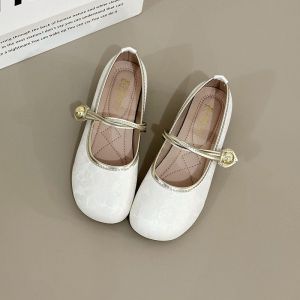 COD 2024 Tumit Rendah Musim Panas Baru Mary Jane Mulut Cetek Kasut Tunggal Wanita Fesyen a Cina Baru Lembut Beans  Sem