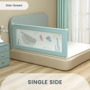 Orzbow Baby Safety Bed Guard Bed Fence Anti-falling Bed Rail for Kids Babys Bed Rails Suitable for King & Queen Size Bed