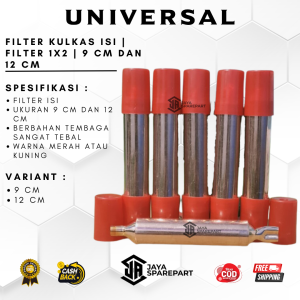 Filter Kulkas Isi | Filter 1x2 | Filter Isi | Stainer Isi 9 cm dan 12 cm