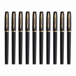 OKONOK 10pcs Large Capacity Gel Pens 1.0mm Tip Black Ink Ballpoint Pen Quality Student Stationery Black Gel Pens Business Office