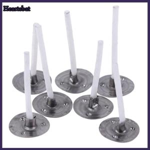 [Heartsbat] 100Pcs Candles Mold Wick Tabs Eco-Friendly Candle Sustainer Making pure cotton