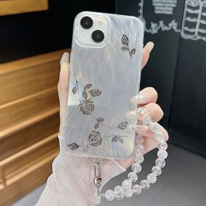 REDMI 9A 9C 9T 10A 10C 13C 14C Note 9s 9 10s 10 11 11s 12 13 14 Pro Pro+ Plus 4G 5G butterfly rose flower pearl bangle chain feather hard phone case casing cover 羽纱手机壳
