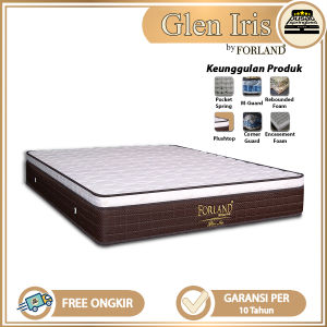Springbed Kasur Pocket Spring Encasement Plushtop (Springbed Saja) - Forland Springbed Glen Iris [JABODETABEK]