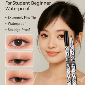 Extremely Fine Slim Smooth Eyeliner For Student Beginner Waterproof Sweat-Proof Anti-shake Fast Drying Slim And Enlarged Eyes