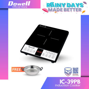 Dowell Single Induction Cooker | 8-Level Power & Temperature Control with Child Lock | IC-39PB