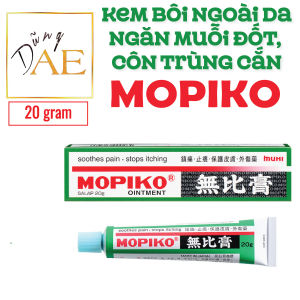 Kem Mopiko Bôi Ngoài Da Ngăn Muỗi Đốt Côn Trùng Cắn Giảm Ngứa Ngừa Sẹo 20g
