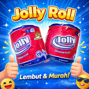 Tissue Gulung Jolly Bathroom Tissue 200 Sheet - Tisu Toilet per 10 Roll