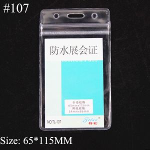 NO4 PANDA 10PCS PVC School Office Supplies Blocking Sleeve Exhibition Nurse Doctor ID Card Holder ID Badge Case Badge Card Case