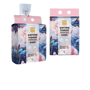 [SẴN] Khăn lau mặt khô đa năng 100% cotton dùng 1 lần giấy lau mặt dạng rút Cotton Tissue500g túi 170 tờ