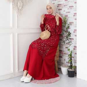 (SALE) Gamis Dress Pesta Kondangan MAXI ALMIRA TILE bordir mutiara