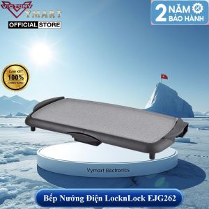 (MODEL NEW) Bếp Nướng Điện LocknLock Electric Grill Pan EJG262BLK 2000W -  220-240V 50-60Hz Bảo Hành 2 Năm