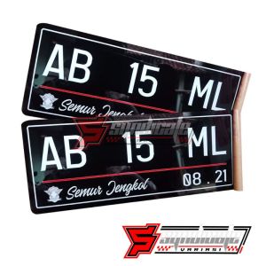 Plat Nomor Akrilik Custom