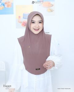 Daffi Hijab Happy Terbaru 2024 Jilbab Ory Instan Jersey Parfume Premium