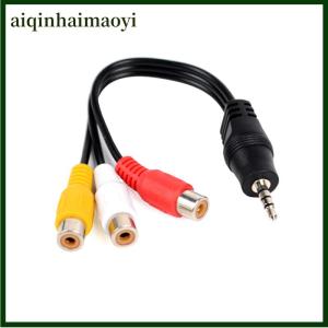 aiqinhaimaoyi 28cm 3.5mm jack av male to 3rca female audio video cable cord stereo adapter