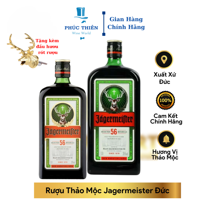 RƯỢU Thảo Mộc JAGERMEISTER LIQUEUR 700ML Đức (Chai)