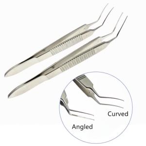 คีมแคปซูลอเร็กซิสสแตนเลสขนาด 1.8 มม. สำหรับทำแผลเล็ก คีมแคปซูลอเร็กซิส Utrata เครื่องมือจักษุขนาดเล็ก