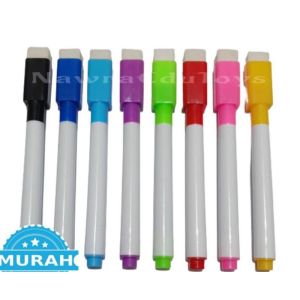 SPIDOL WIPE CLEAN small whiteboard pen with eraser spidol dengan penghapus