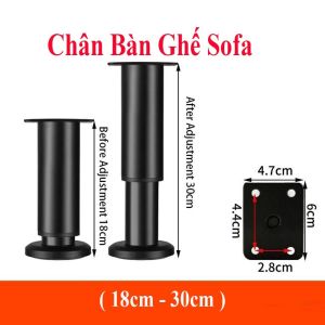 [HCM] Chân Bàn Ghế sofa Thay Thế Bằng Thép Không Gỉ Bền Bỉ Có Thể Điều Chỉnh -Joyee