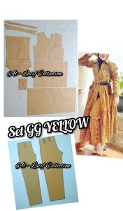 pola instan / pola jiplak set GG YELLOW