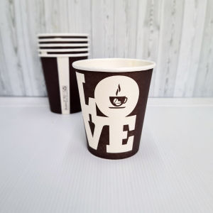 Paper Cup Coffee "Gambar" 8 Oz/9 Oz / Tea Cup / Gelas Kopi / Gelas kertas / Paper Hot Cup (50 pcs)