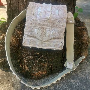 กระเป๋าหนังจระเข้แท้ หนังเต็มตัว เป็นจระเข้ม้วน