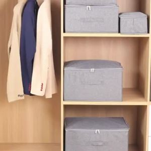 Large Capacity Cationic Foldable Storage Bins With Zipper and Lockable Storage Local Shipping
