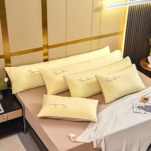 High Quality Bed Sleep Simplicity Embroidery Skin Friendly Long Pillow Case for Body Pillow