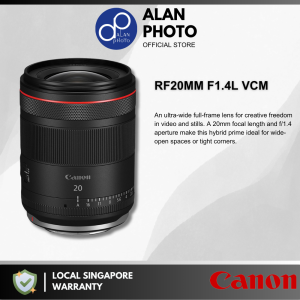 Canon RF 20mm F1.4 L VCM Lens [Canon RF] | Canon Singapore Warranty