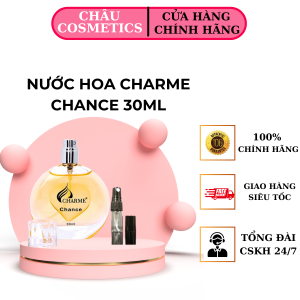 Nước hoa nữ Charm Chance 30ml tiện lợi bỏ túi phong cách nữ tính gợi cảm tươi mát