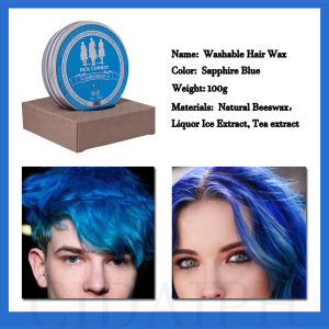 Washable Color Hair Wax 100g Temporary Hair Color Wax Men DIY Hairstyle Paste Dye Cream