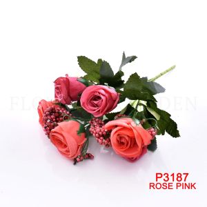 FC P3187 Bunga Mawar Buatan dengan Bahan Sutra untuk Hiasan Dekorasi Bunga Hias