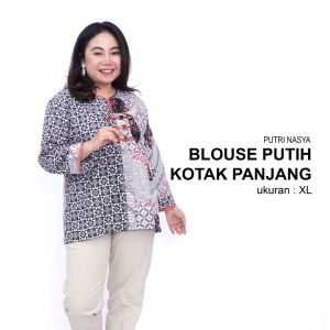Atasan Batik Blouse Big Size Wanita Lengkap S-M-L-XL-XXL-3L-4L-5L
